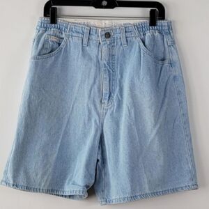 DENIM RIDERS 80s Vintage High Waist Mom Blue Jean Shorts Size 12 Medium